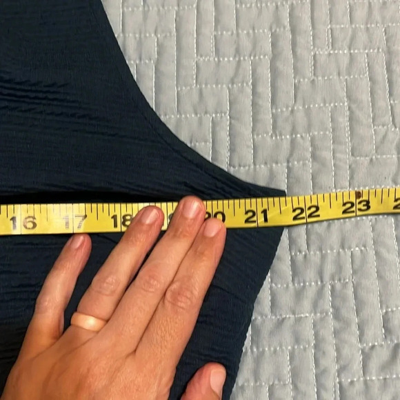 Lane Bryant Women’s Dark Turquoise Textured Dress Size 14/16 w/Belt - Picture 11 of 11